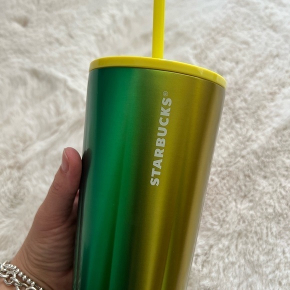 Starbucks Summer 2022  ‘Lime Puffy Speckled Lid’- stainless steel  - NWT - Picture 4 of 4